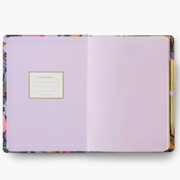 Rifle Paper Co. Journal with Pen in Violet Garden Party - Picture 3 of 9